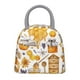 thumbnail image 1 of Fotbe Honey Bee Set Bolsa de Almuerzo con Estampado, Lonchera Aislada, Contenedor de Comida Reutilizable Tipo Cooler a Prueba de Fugas, 1 of 6