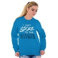 thumbnail image 5 of I Spoke to the Manager Karen Quote Women Crewneck Sweatshirt Brisco Brands 4X, 5 of 6