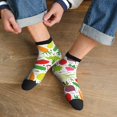 thumbnail image 3 of Pofeuu Cartoon Vegetables Print 30cm Socks, Adult Running Hiking Socks for Youth and Adult, 3 of 7