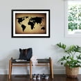 thumbnail image 3 of Art.com Vintage World Map Art Print by ilolab, Black Frame Wall Art, 44" x 32", 3 of 5