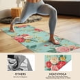 thumbnail image 4 of Pioneer Flower Floral Print Pattern Hot Yoga Mat Towel Non Slip for Hot Yoga - Quick-Drying Yoga Mat Cover with 4 Corner Pockets with Travel Bag - Hot Yoga Towel Non Slip 70"x26", 4 of 6