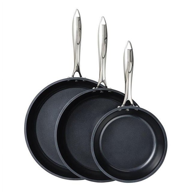 Kyocera CFP3PCSET Gen-2 Healthy Ceramic Coated Nonstick Fry Pan, 3 Piece