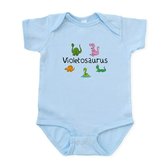 CafePress - Violetosaurus Infant Bodysuit - Baby Light Bodysuit, Size Newborn - 24 Months