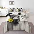 thumbnail image 2 of Erosebridal Rustic Donkey Bedding Toddler Comforter Set, Daisy Floral Down Comforter, Farm Wooden Decor, Reversible 2 Pieces, 2 of 7