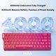 thumbnail image 4 of Teclado Mecánico Inalámbrico, Tri-Modo BT5.0/2,4 Ghz/Tipo C, Teclado Retroiluminado RGB Para Juegos De Ordenador Con Efecto Hall, Teclas Impresas En Los Laterales, 4 of 7