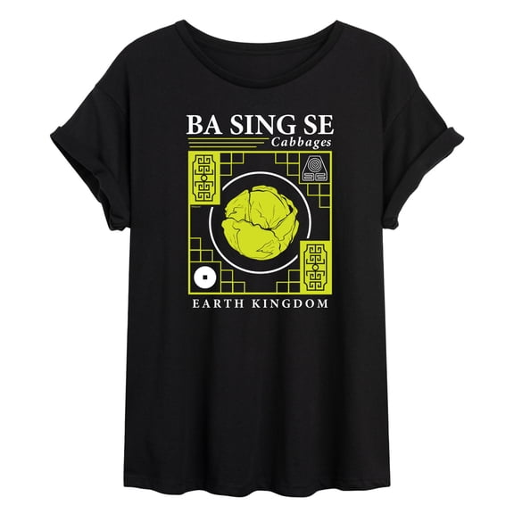 Avatar - The Last Airbender - Ba Sing Se Cabbages -Womens Oversized Graphic T-Shirt