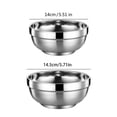 thumbnail image 5 of Set Of 10 Multipurpose Steel Rice Bowls Extra Thick Wall Front Ideal For Daily Meals Parties, 5 of 12