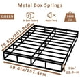 thumbnail image 3 of QUEEN Box Spring，9-inch heavy-duty metal mattress foundation，Easy Assembly, 3 of 6