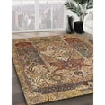 thumbnail image 2 of Ahgly Company Indoor Rectangle Traditional Dark Sienna Brown Persian Area Rugs, 6' x 9', 2 of 6