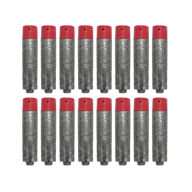 Ounissouiy Recambio de repuesto de juguete de tiro para niños de 80 piezas, cabeza redonda reutilizable para exteriores, juguetes de EVA reemplazables Juegos de césped gris rojo Ounissouiy FN012429-03