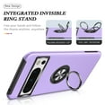 thumbnail image 7 of TECH CIRCLE Heavy Duty Case For Google Pixel 9 Pro/Pixel 9, Dual Layer Hybrid Rugged Protective Cover With 360° Ring Kickstand Magnetic Car Mount for Google Pixel 9 Pro/Pixel 9 6.3" 2024,Purple, 7 of 7