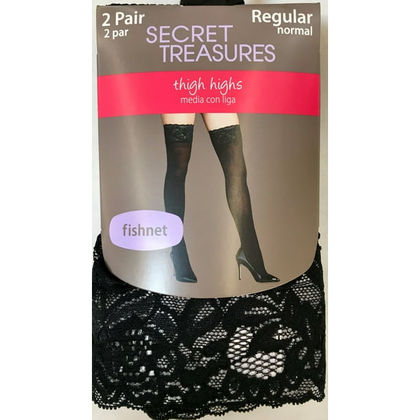 Secret Treasures Secret Treasures Women's Thigh Hi Tights, 2 Pair