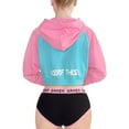 thumbnail image 3 of Littleforbig Cropped Hoodie Jacket Women's Female Casual Bunnywatch Cosplay Gaming Large, 3 of 5
