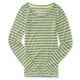 thumbnail image 2 of Aeropostale Womens Striped Ls Graphic T-Shirt, Amarillo, X-Large Aeropostale Camiseta grÃ¡fica, 2 of 2