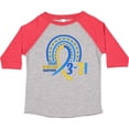 thumbnail image 3 of Inktastic 3-21 World Down Syndrome Day Blue and Yellow Rainbow Ribbon Boys or Girls Toddler T-Shirt, 3 of 5