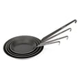 thumbnail image 2 of Wrought Iron Skillet, Long Handle Pan Conducts Heat Evenly, Indoor/Outdoor Camping Cookware for Campfire or Home Kitchen Use, Stove to Table Serveware, 2 of 4