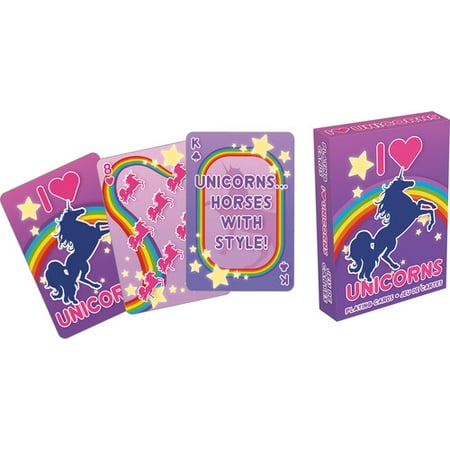 I Heart Unicorns Playing Cards