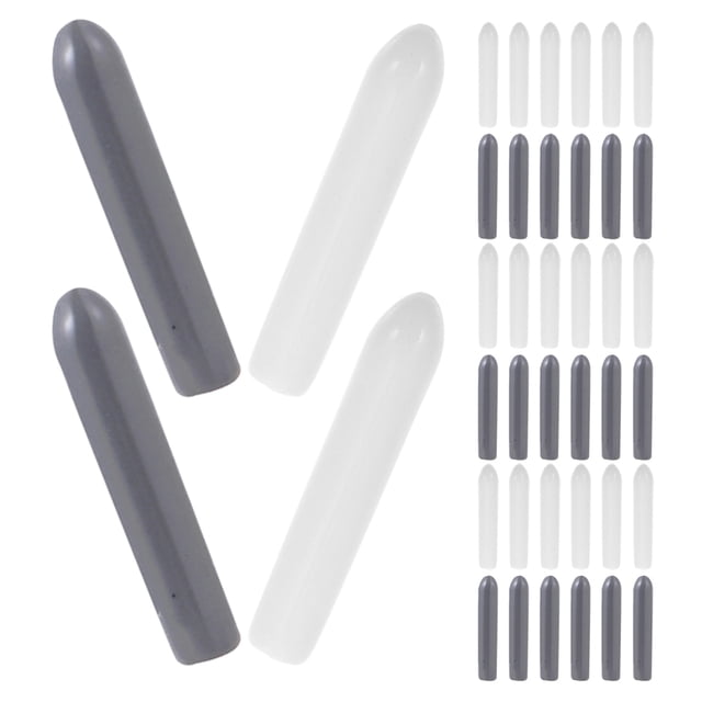 GAXIRE 200pcs Dishwasher Rack Prong End Covers Dishwasher Prong Rack Caps Milk White Soft PVC for Users