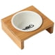thumbnail image 1 of Cuencos elevados para perros, cuencos de cerámica para perros con marco de madera, cuenco de agua para perros, cuenco de comida para gatos,, 1 of 5