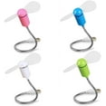thumbnail image 1 of Usb Fan Mini Portable Fan Small Desktop Rechargeable Handheld Fan Silent Fan Mini Fan for PC Laptop, 4 Pieces, 1 of 5