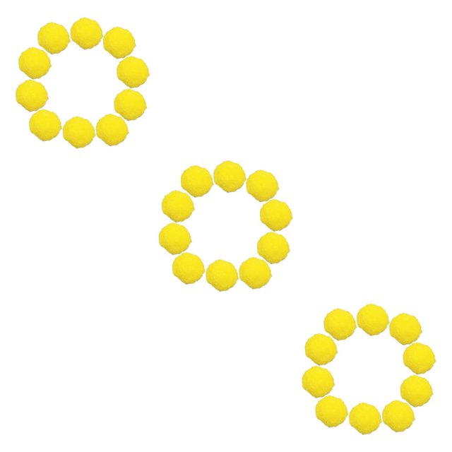 Paquete de 10 bolas de agua Yuarrent juguetes de juego reutilizables calcetines absorbentes Amarillo