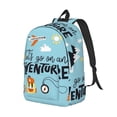 thumbnail image 2 of Yiaed Let's Go on an Adventure Print Backpack, Premium Laptop Backpack, Travel Backpack for Women, Lightweight Backpacks, Comfortable Back Pack-Small, 2 of 5