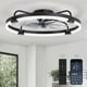 thumbnail image 1 of Ventilador de techo LEDIARY, 61 cm, luz regulable, 6 velocidades, color negro, 1 of 8
