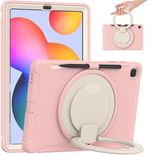 Case de tableta para Galaxy Tab S6 Lite 10.4 '' 2020/2022 con soporte giratorio de 360 grados Ikkle Tab S6 Lite 10.4 2020/2022