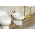 thumbnail image 3 of Kingston Brass KB322PX Victorian Three-Handle Bidet Faucet with Brass Pop-Up, Polished Brass, 3 of 6