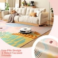 thumbnail image 5 of Modern Abstract Indoor Area Rug, Pastel Floral Geometric Rug for Living Room Bedroom Patio,4'x6',Pink, 5 of 7