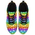 thumbnail image 2 of LGBT Pride Shoes Men Women Fashion Rainbow Sneakers Lightweight Breathable Running Shoes Gift for Gay Lesbian Black Size 8.5, 2 of 5