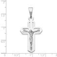 thumbnail image 2 of 14k White Gold Crucifix Pendant, 2 of 4