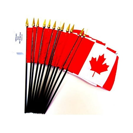 Box Of 12 Canada 4 X6 Miniature Desk Table Flags 12 American
