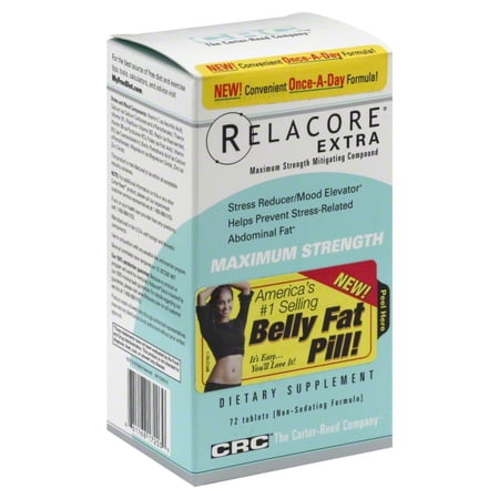 Relacore Extra Maximum Strength By Carter Reed - 72 Tablets