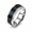 Black, variant on Women’s and Men’s Chevron Spinner Ring, Stainless Steel Urban Style, Three Multicolor Rotating Options, 8mm Wide Profile, Whole Sizes 7-12 for Daily Wear and Friendship Gifts
