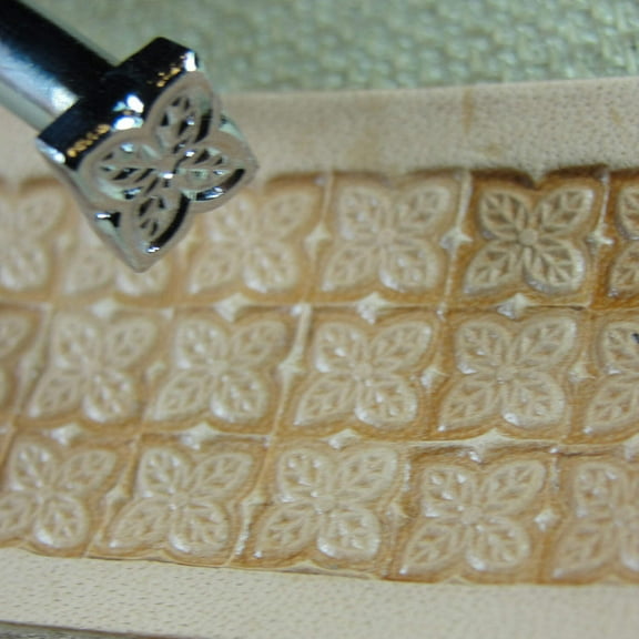 Leather Stamping Tool, Small Flower Geometric Stamp, G564, Leather Stamping Tool Stamp, Craft Japan Leathercraft Tool