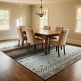thumbnail image 2 of TWINNIS 8'x10' Brown Area Rug Non-Slip Bohemian Rug Indoor Washable Rugs for Living Room, 2 of 8