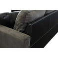 thumbnail image 2 of Lifestyle Furniture Left Facing 3PC Sectional Sofa Set, L Shape Couch with Storage Ottoman, Microfiber&Faux Leather,Taupe, 2 of 5