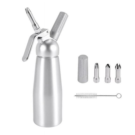 Professional Whipped Cream Dispenser Stainless Steel 500ML Capacity Canister Homemade Maker