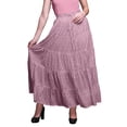 thumbnail image 1 of Bimba Jupes pour Femmes Longues en Coton Imprimé Maxi Boho Jupe d'Été, 1 of 5