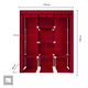 thumbnail image 3 of Closet Ropero Armable 3 Puertas Big Room Organizador Portatil Vino, 3 of 8