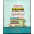 thumbnail image 2 of Fisk, Arnie 15x18 Black Ornate Wood Framed with Double Matting Museum Art Print Titled - Patterned Library, 2 of 4