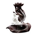 thumbnail image 2 of Quemador de de reflujo meditación decoración soporte de fuente de humo ornamento humo cerámica cascada para habitación Yoga Tathagata Sunnimix Quemador de incienso de reflujo, 2 of 8