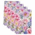 thumbnail image 2 of Purple Pink Floral Kitchen Towels Set of 4, Spring Watercolor Country Flower Absorbent Dish Towels for Kitchen, Microfiber Hand Towel, Quick Drying Tea Towel for Cleaning Decorative Dishcloths, 2 of 7