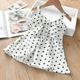 thumbnail image 3 of Sngxgn Girls Fall Long Sleeve Crew Neck Casual A-Line Ruffle Tiered Flowy Dress(White,110), 3 of 3