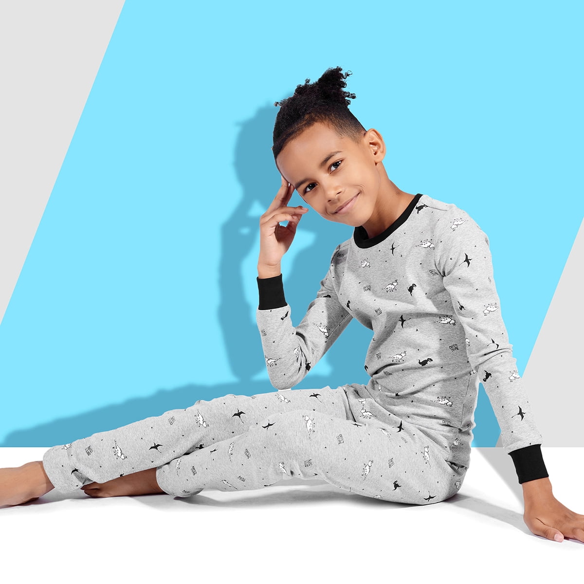 Family Feeling Little Big Boys Summer Pajamas Short 100/% Cotton Kids Pjs Sets