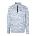 thumbnail image 2 of Men's Cutter & Buck Charcoal Philadelphia Eagles Big & Tall Traverse Eco Camo Tri-Blend DryTec Quarter-Zip Jacket, 2 of 3