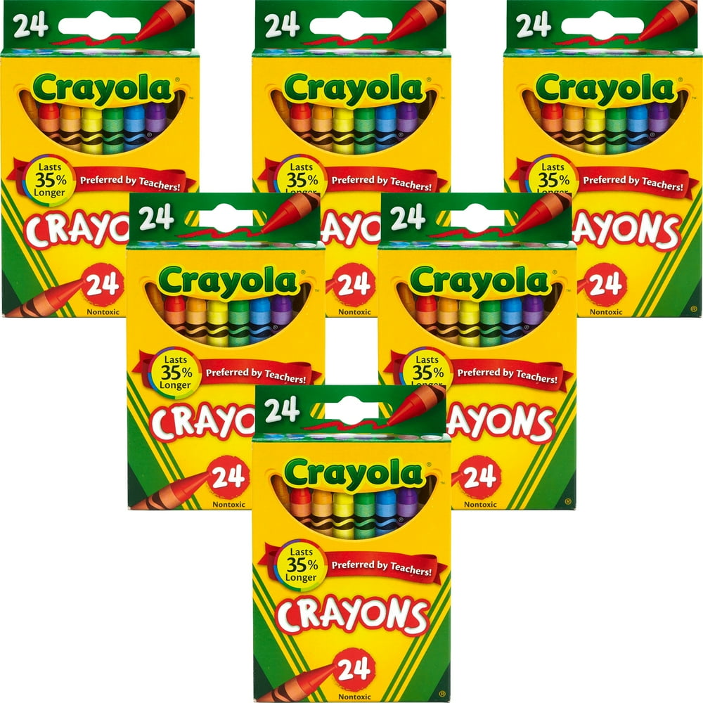 Crayola Crayons 24 Count, Multipack Of 6