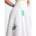 thumbnail image 5 of Free Assembly Women's and Women's Plus Embroidered Cotton Maxi Skirt with Drop Waist, Sizes XS-4X, 5 of 6