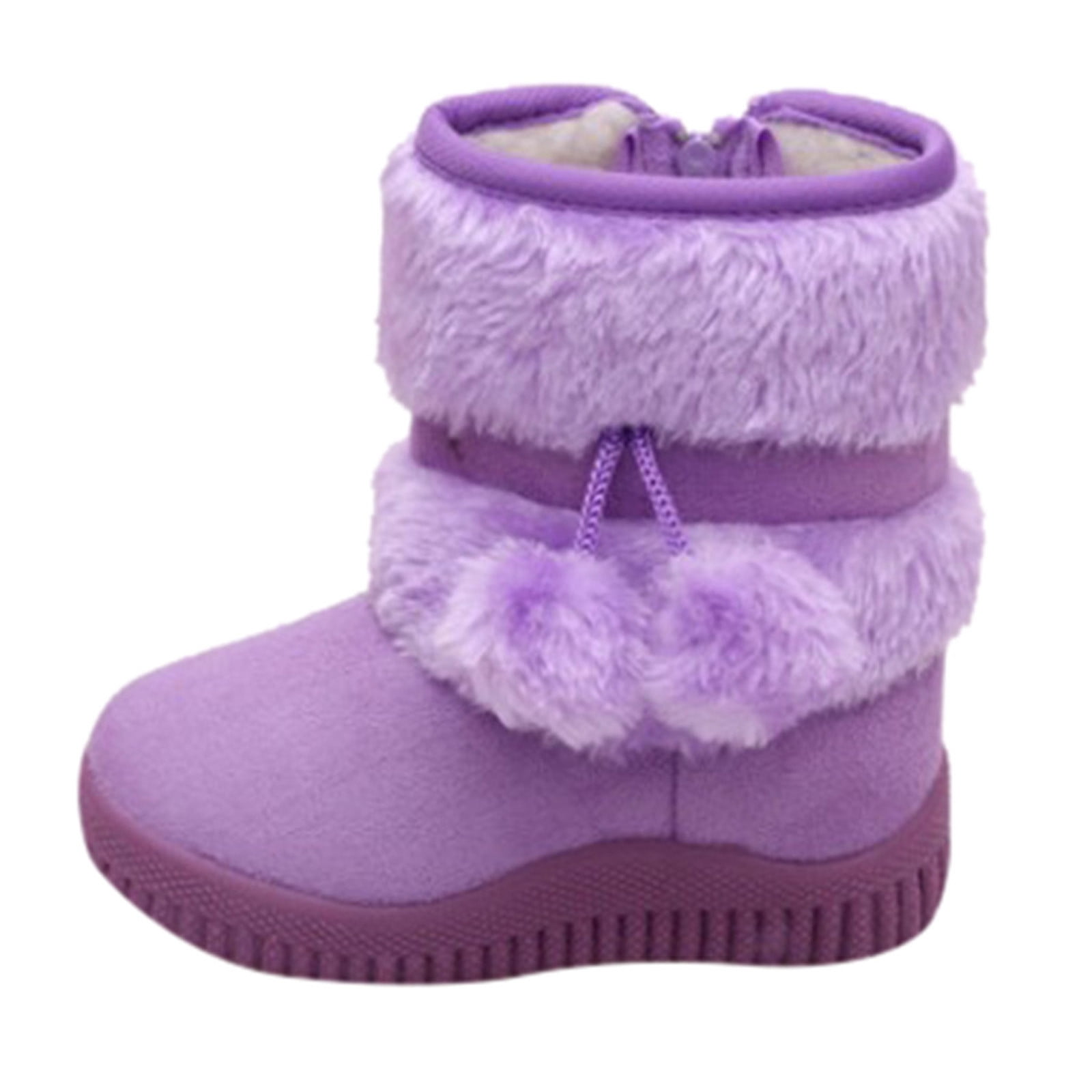 Baby Boys Girls Winter Boots Clearance Sale Toddler Snow Boots For Boys Girls Kids Outdoor Shoes Non Slip Booties With Side Zipper Big kid 2M